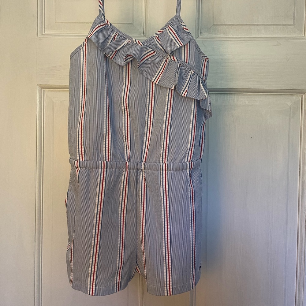 New without tags Girls Vineyard Vines Pinstripe Romper 4T
